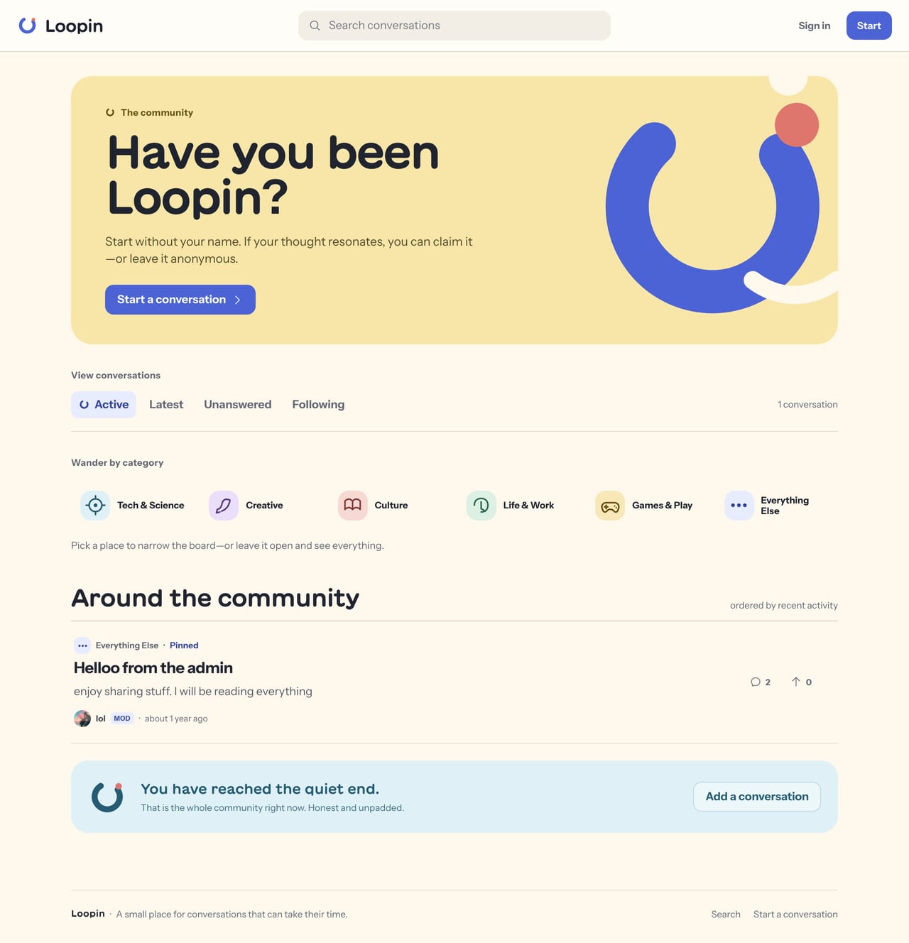 loopin — full page